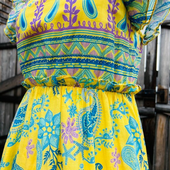 Celina Moon Midi Tiered Dress with POCKETS (size M) - Picture 4 of 13